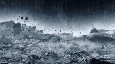 A Black And White Image Of A Planet With The Word Zone Written On The Bottom GIF