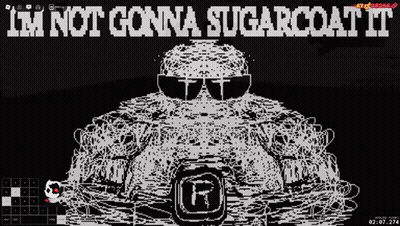 A Black And White Image Of A Turtle With The Words I 'M Not Gonna Sugarcoat It GIF
