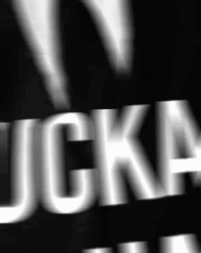 A Black And White Image Of The Word Jcka GIF
