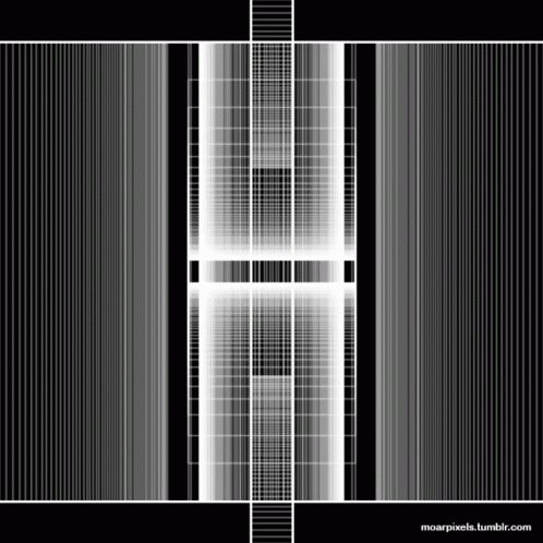 A Black And White Image With The Website Moarpixels.tumblr.com Visible GIF