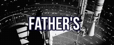 A Black And White Image With The Words Father 'S GIF