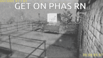 A Black And White Image With The Words Get On Phas Rn GIF