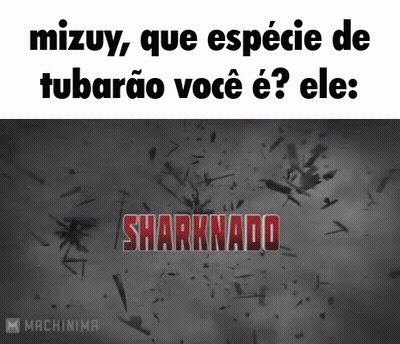 A Black And White Image With The Words Sharknado In Red GIF