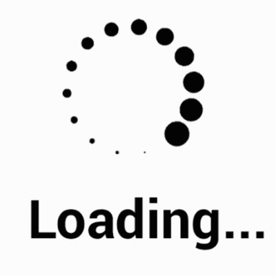 A Black And White Loading Sign With Circles GIF