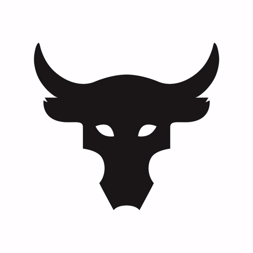 A Black And White Logo For Project Rock GIF