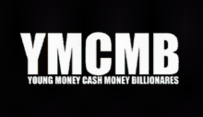 A Black And White Logo For Young Money Cash Money Billionaries GIF
