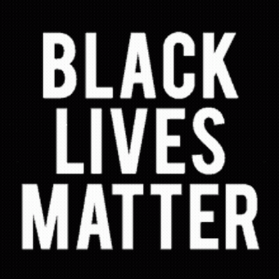 A Black And White Logo That Says Black Feelings Matter GIF