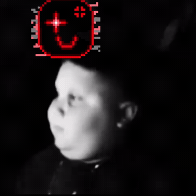 A Black And White Photo Of A Child With The Words Me When My Teammates Don T Leave So It 'S Overtime GIF