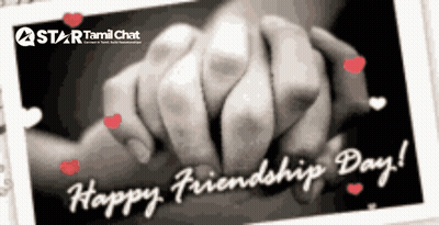 A Black And White Photo Of A Couple Holding Hands With The Words Happy Friendship Day GIF