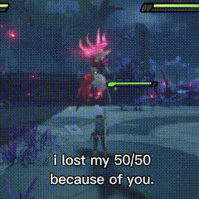 A Black And White Photo Of A Fire With The Words I Lost My 50/50 Because Of You GIF