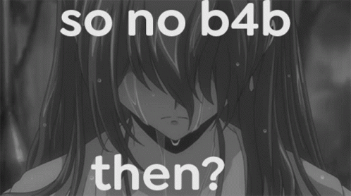 A Black And White Photo Of A Girl With The Words So No B4b Then GIF
