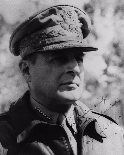 A Black And White Photo Of A Man In A Military Uniform With A Signature On His Jacket That Says " For The Army " GIF