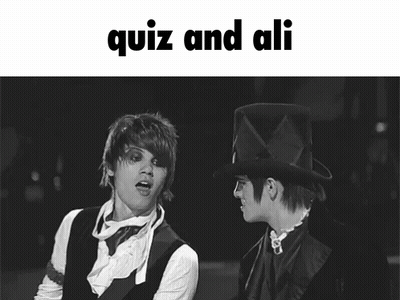 A Black And White Photo Of A Man In A Top Hat With The Words Quiz And Ali Above Him GIF