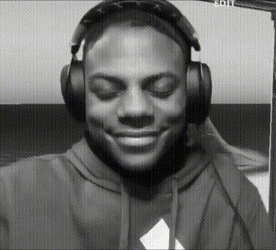 A Black And White Photo Of A Man Wearing Headphones With The Word Edit Visible In The Corner GIF