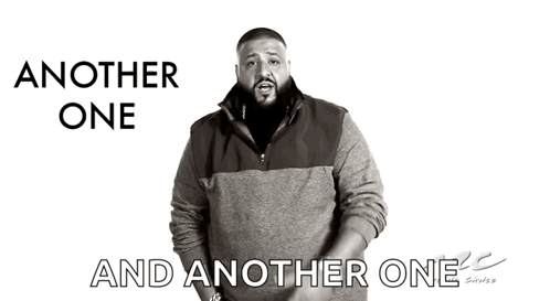 A Black And White Photo Of A Man With The Words Another One And Another One Behind Him GIF