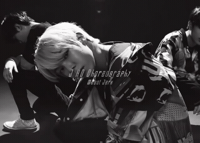 A Black And White Photo Of A Man With The Words J-Hd Choreography Just Jerk On The Bottom GIF