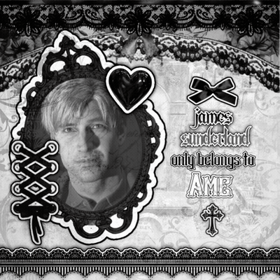 A Black And White Photo Of A Man With The Words James Sundestand Only Belongs To Ame GIF
