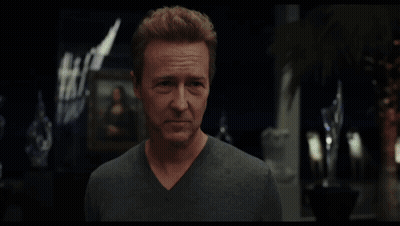 A Black And White Photo Of A Man With The Words True On It GIF