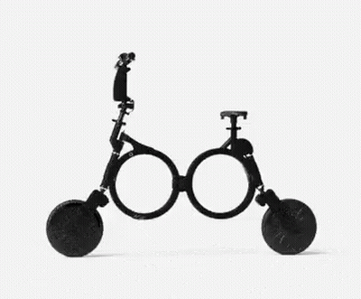 A Black And White Photo Of A Mechanical Device With A Wheel On A White Background . GIF