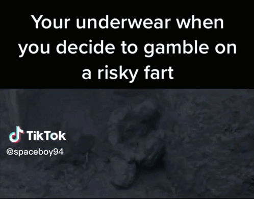 A Black And White Photo Of A Person 'S Face With A Caption That Says Your Underwear GIF