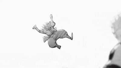 A Black And White Photo Of A Shadow Of A Person Falling On A White Background . GIF