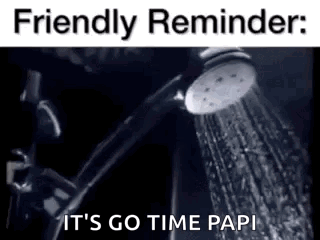 A Black And White Photo Of A Shower Head Spraying Water . GIF