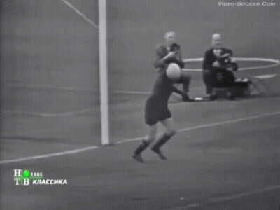 A Black And White Photo Of A Soccer Game With The Words Video-Soccer.com On The Bottom Right GIF