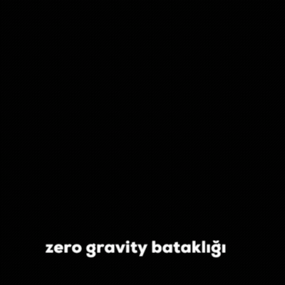 A Black And White Photo Of A Soccer Player With The Words Zero Gravity Written Below Him GIF