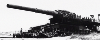 A Black And White Photo Of A Very Large Tank GIF