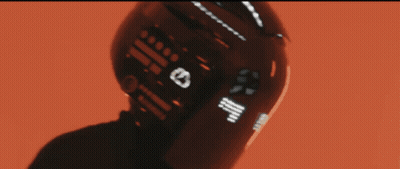 A Black And White Photo Of A White Object In The Dark GIF