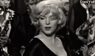A Black And White Photo Of A Woman With Dani Yell Written On The Bottom Right GIF