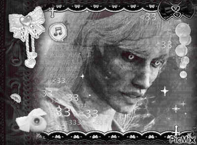 A Black And White Photo Of A Woman With Numbers Around Her GIF