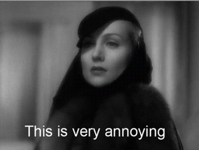a black and white photo of a woman with the words " this is very annoying " below her