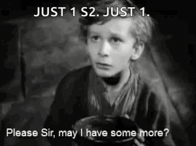 A Black And White Photo Of A Young Boy Holding A Bowl And Asking For Something . GIF