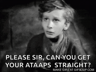 A Black And White Photo Of A Young Boy With The Caption " Please Sir Can You Get Your Ataaps Straight " GIF