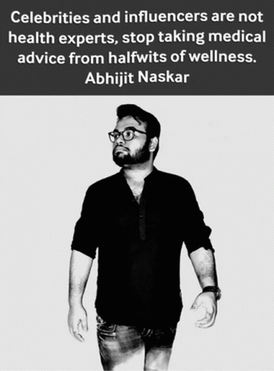 A Black And White Photo Of Abhijit Naskar GIF