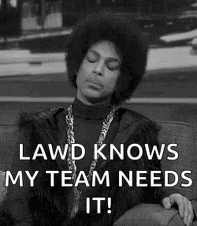 A Black And White Photo Of Prince Sitting On A Couch With A Quote . GIF