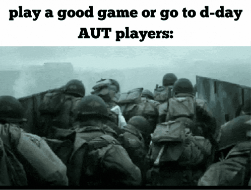 A Black And White Photo Of Soldiers With The Caption Play A Good Game Or Go To D-Day GIF
