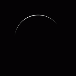 A Black And White Photo Of The Earth From Space On A Black Background GIF