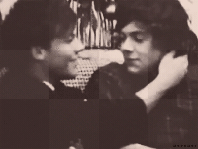 A Black And White Photo Of Two Men With The Word Nectar On The Bottom Right Corner GIF