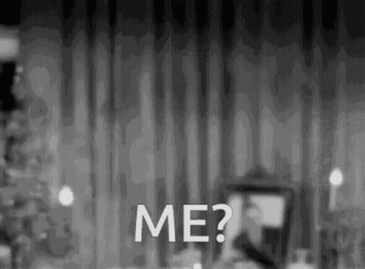 A Black And White Photo With The Words `` Me '' Written On It GIF