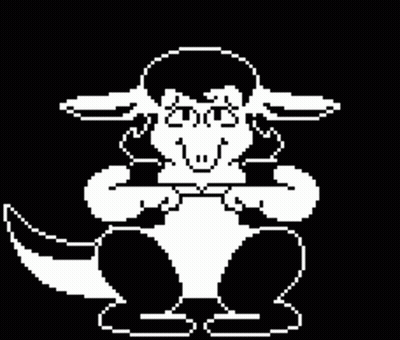 A Black And White Pixel Art Of A Kangaroo On A Black Background GIF