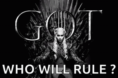 A Black And White Poster Of A Woman Sitting On A Throne . GIF