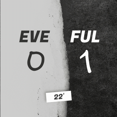 A Black And White Poster That Says Eve 0 And Ful 1 GIF