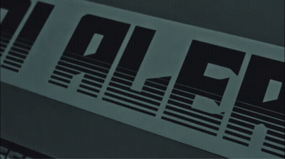 A Black And White Sign That Says " Ale " GIF