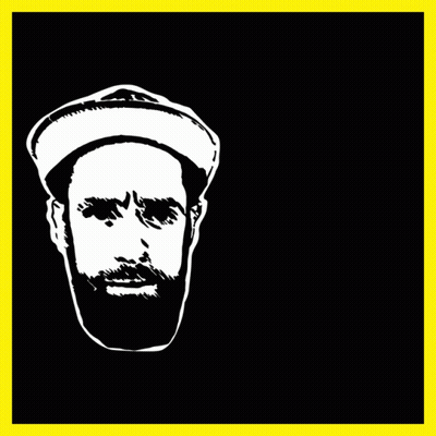A Black And Yellow Advertisement For Patrick Bin Nait GIF