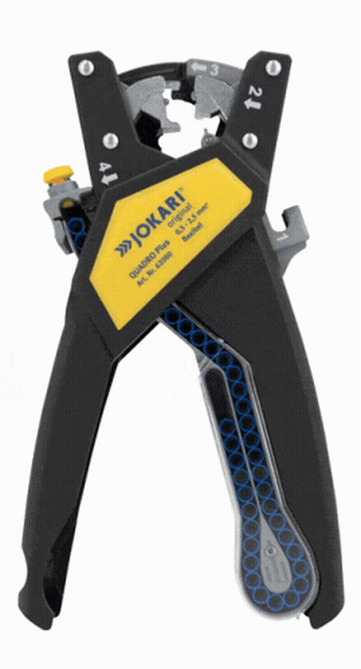 A Black And Yellow Tool That Says Iokari On The Side GIF