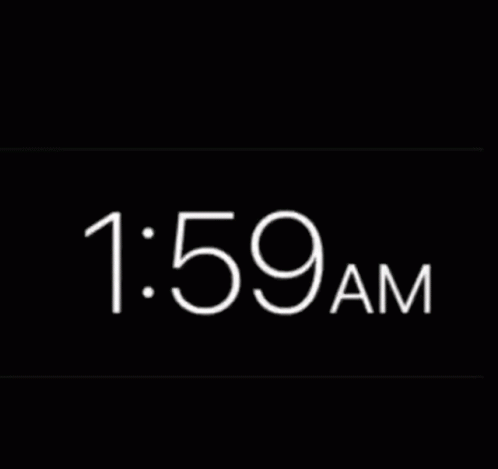 A Black Background With 3:00 Am Written In White Letters GIF