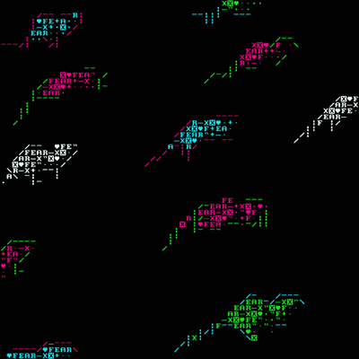 A Black Background With A Bunch Of Letters And Numbers On It GIF