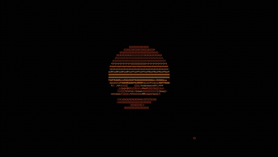 A Black Background With A Circle Of Orange Numbers GIF